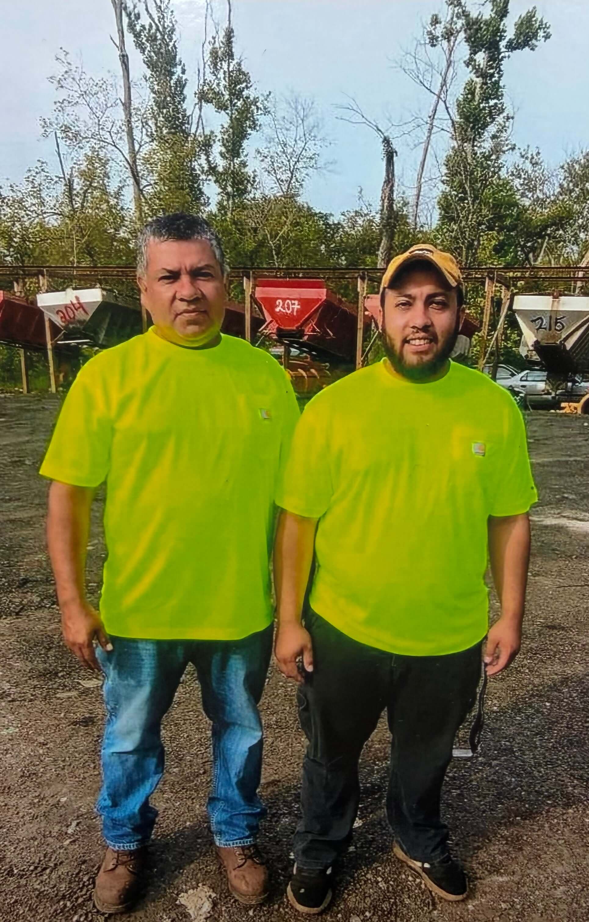 R&P Contractors at the job site